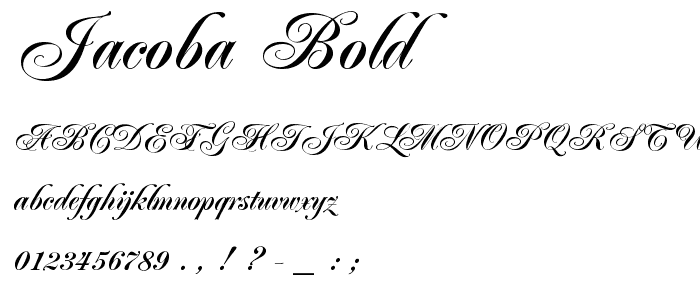 Jacoba Bold font